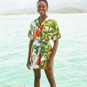 Farm Rio Utility dress size XS.